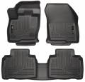 Husky Floor Liners Front & 2nd Row 2015 Ford Edge WeatherBeater-Black