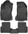 Husky Floor Liners Front & 2nd Row 2015 Jeep Renegade -Black WeatherBeater