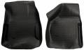 Husky Floor Liners Front 00-07 F Series Super Duty Models Classic Style-Black