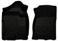 Husky Liners - Husky Floor Liners Front 07-14 Escalade/Avalanche/Silverado/Sierra/Yukon/Suburban WeatherBeater-Black - Image 1