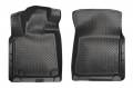 Husky Liners - Husky Floor Liners Front 10-15 Toyota Tundra/Sequoia CrewMax/Dbl Cab Classic Style-Black - Image 1