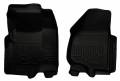 Husky Floor Liners Front 11-12 Ford F Series No Drivers Side Foot Rest WeatherBeater-Black