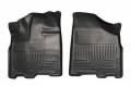 Husky Liners - Husky Floor Liners Front 11-15 Toyota Sienna 7/8 Pass Models WeatherBeater-Black - Image 1