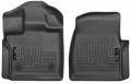 Husky Floor Liners Front 2015 Ford F-150 Standard Cab WeatherBeater-Black