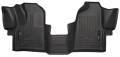 Husky Floor Liners Front 2015 Ford Transit Carpeted Models WeatherBeater-Black