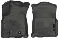 Husky Liners - Husky Floor Liners Front 2016 Toyota Tacoma Auto Trans WeatherBeater-Black - Image 1