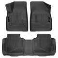 Husky Liners - Husky Floor Liners Front and 2nd Row 2017 Cadillac XT5/GMC Acadia WeatherBeater Black - Image 2