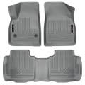 Husky Floor Liners Front and 2nd Row 2017 Cadillac XT5/GMC Acadia WeatherBeater Grey