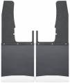 Kick Back Mud Flaps Front 12" Wide Black Top and Stainless Steel Weight 09-16 Dodge Ram Husky Liners