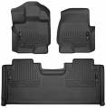 Husky Liners - Weatherbeater Front And 2nd Seat Floor Liners 15-20 Ford F-150 SuperCab Pickup Black Husky Liners - Image 4