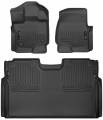 Husky Liners - Weatherbeater Front And 2nd Seat Floor Liners 15-20 Ford F-150 SuperCrew Cab Pickup Black Husky Liners - Image 4