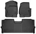 Husky Liners - Weatherbeater Front And 2nd Seat Floor Liners 17-20 Ford F-250/F-350/F-450 Super Duty Crew Cab Pickup Black Husky Liners - Image 4