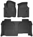 Husky Liners - Weatherbeater Front And 2nd Seat Floor Liners 19-20 Chevrolet Silverado/GMC Sierra 1500 Double Cab Pickup Black Husky Liners - Image 4