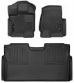 Husky Liners - X-ACT Contour Front And 2nd Seat Floor Liners 15-20 Ford F-150 SuperCrew Cab Pickup Black Husky Liners - Image 4