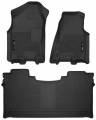 Husky Liners - X-ACT Contour Front And 2nd Seat Floor Liners 19-20 Ram 1500 Crew Cab Pickup Black Husky Liners - Image 4