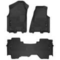 Husky Liners - X-ACT Contour Front And 2nd Seat Floor Liners 19-20 Ram 1500 Quad Cab Pickup Black Husky Liners - Image 4