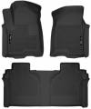 Husky Liners - X-ACT Contour Front And 2nd Seat Floor Liners 19-20 Silverado/Sierra 1500 /2500 HD/3500 HD Crew Cab Black Husky Liners - Image 4