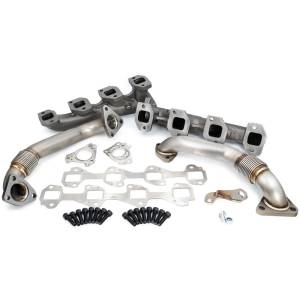 High Flow Exhaust Manifolds and Up-Pipes Kit - GM 6.6L Duramax 2001 CA and 2001-2004 FED (116111000)